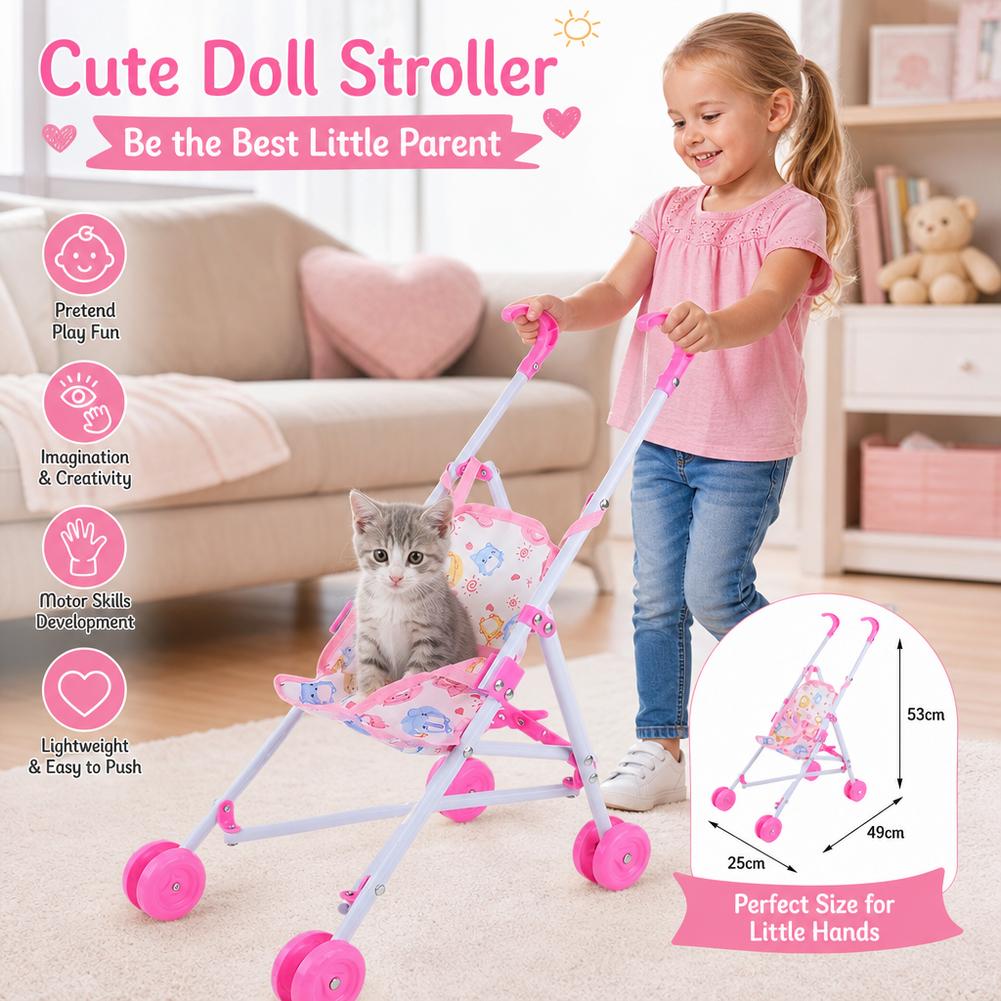 Puppenwagen Rosa Baby-Kinderwa – Baby Nursery Trolley Bewertung und Preis