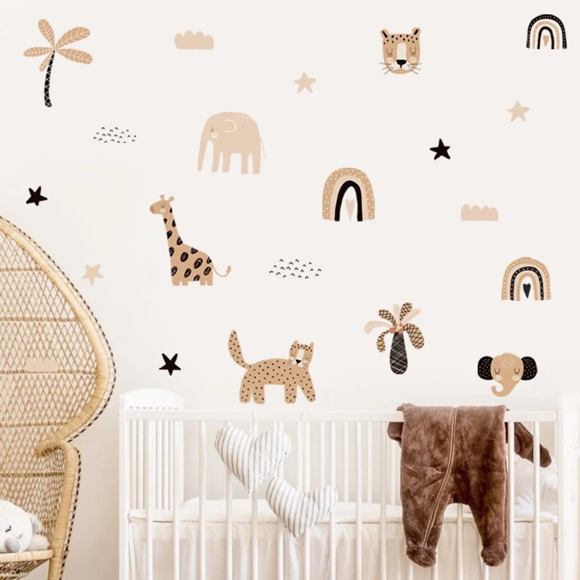 Boho Cartoon Regenbogen Stern  – Baby Nursery Decor Girl Bewertung und Preis